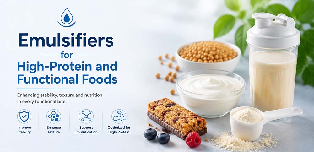 Emulsifiers for High-Protein and Functional Foods
